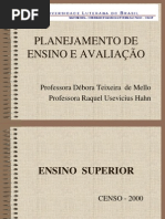 planejamento E AVALIAÇÃO