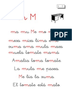 Metodo de Lectoescritura Letra M PDF