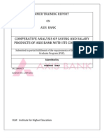 Comperative Analysis of Saving and Salary Products of Axis Bank With Its Competitors