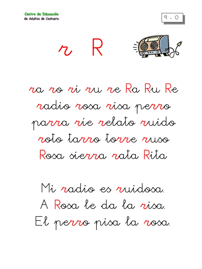 Metodo De Lectoescritura Letra R Pdf Pdf