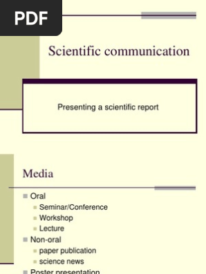 Scientific Communication A
