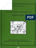 Jacinto Alonso Maluenda y Su Poesia Jocosa 1987