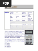 Casio FX 3800P