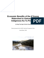 Economic Benefits of A'Vuong Watershed to Indigenous Ka Tu People