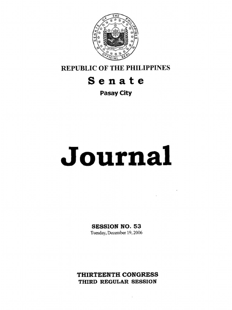Journal: Senate | PDF | United States Senate | Chemical Warfare