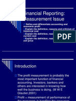 Financial Reporting-Measurement