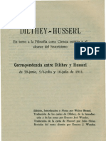 Dilthey Husserl - en Torno A La Filosofia Como Ciencia Estricta y Al Alcance Del Historicismo.