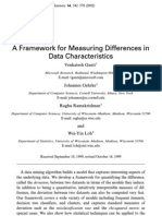 Framework For Measuring Differences in Data Chars - Ganti Et - Al. (2002) - PUB