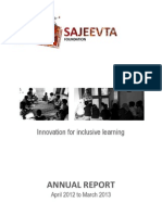 Sajeevta Annual Report - 30apr2013