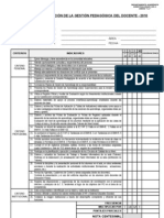 Ficha de Evaluación de Gestión