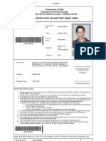 Oces/Dgfs-2013 Online Test Admit Card