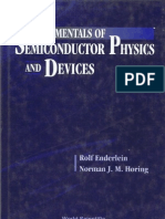 Fundamentals of Semiconductor Physics and Devices
