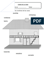 Colorea y Une Los Nombres de Las Cosas.: Cosas de La Casa Mi Nombre Es: - Fecha