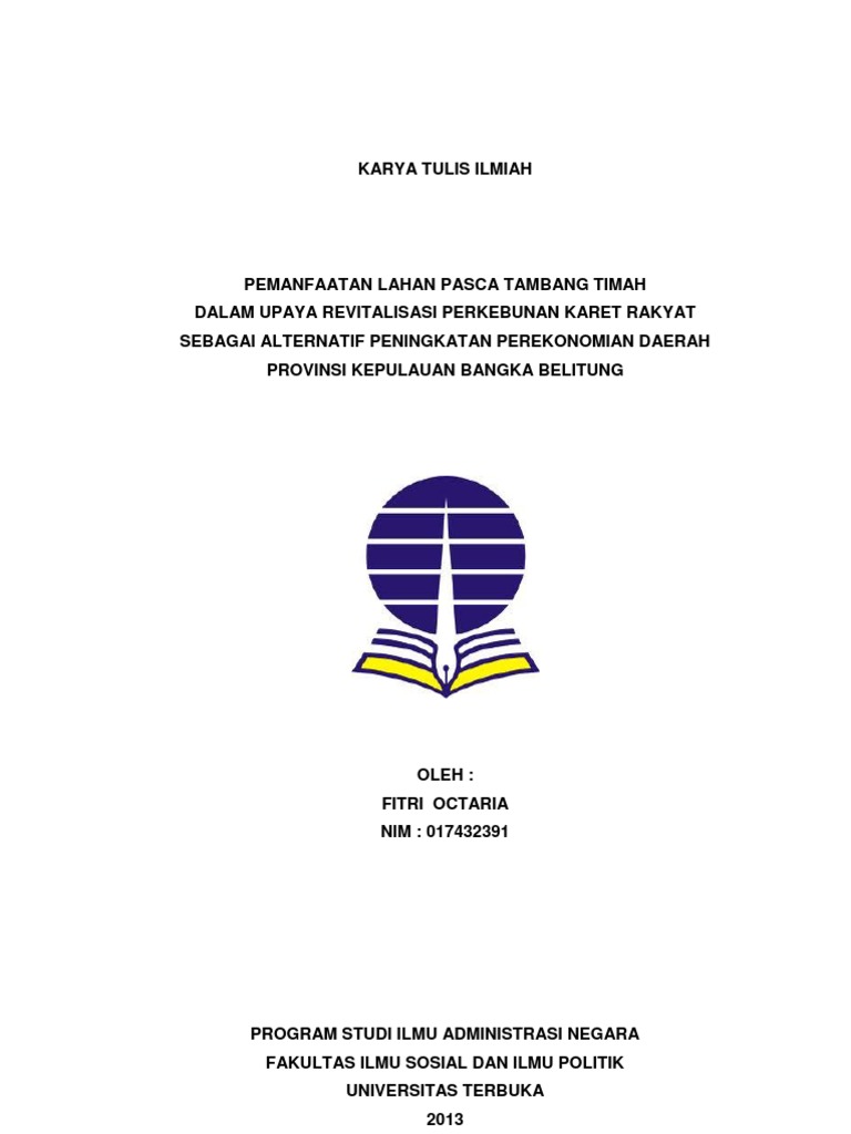 Karya Ilmiah Otonomi Daerah