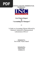 Download A Study on Accounting Policies followed by by hbkrakesh SN13901511 doc pdf