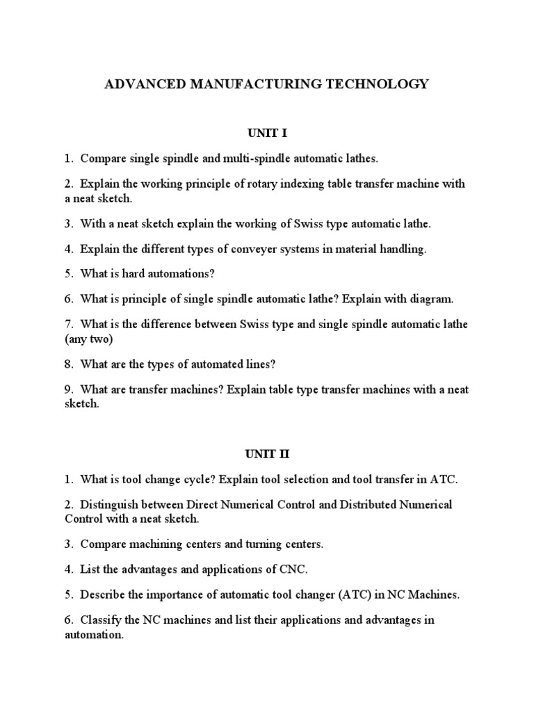 Advanced Manufacturing Technology Download Free PDF Numerical