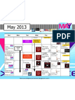 May 2013 Calendar HLM Version 3