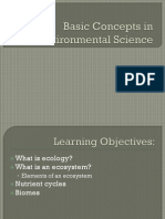 Basic Concepts in Environmental Science