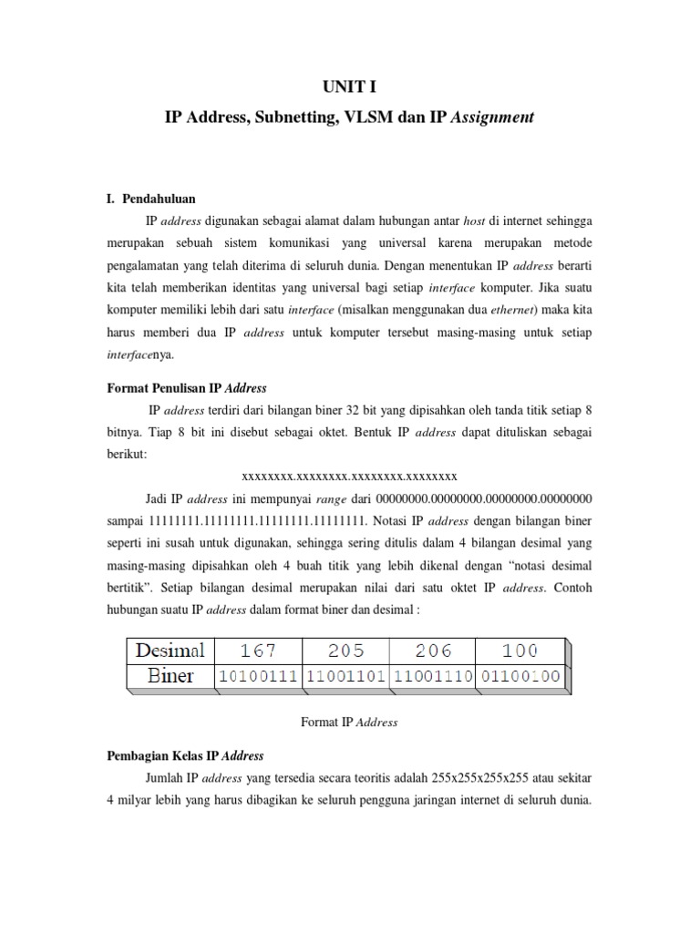 majalah komputer pdf Laporan Praktikum Jaringan Komputer  UGM UNIT I IP Address 