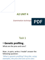 SNAB BIOLOGY A2 Unit 4 Exam Technique