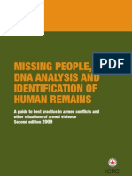 Missing People DNA Analysis and Identification of Human Remains