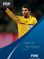 Laws of the game 2011-12