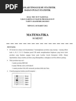 Soal Ujian Stis 2015 Matematika