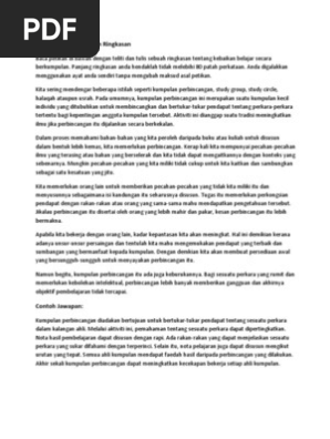 Contoh Jawapan Soalan Ringkasan Pdf