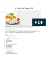 Kumpulan Resep Puding Buah Segar 2013