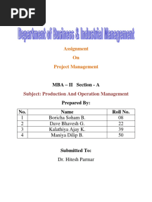 Project Management Documents & PDFs | Scribd