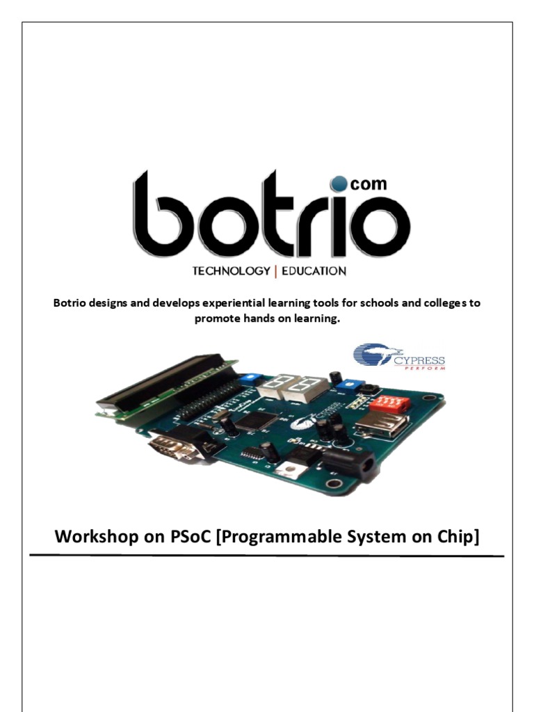 Workshop On Psoc (Programmable System On Chip) | PDF | Computers ...