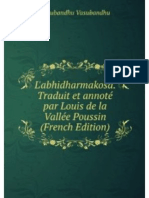 ABHIDHARMAKOSA de Vasubandhu. Traduit & Annoté par Louis de la Vallée Poussin
