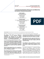 Biodegradation of Two Commercial Herbicides (Gramoxone and Matancha) by the Bacteria Pseudomonas Putida