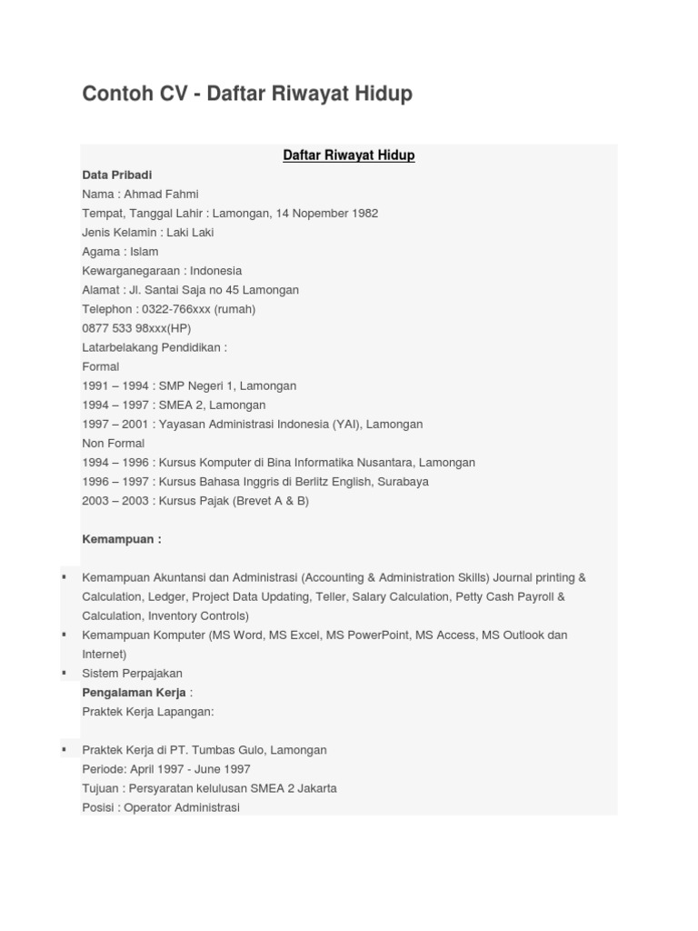 Contoh Surat Lamaran Pekerjaan Di Bidang Farmasi Contoh