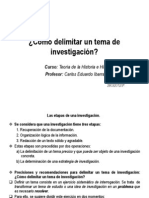 Cómo Delimitar Un Tema de Investigación