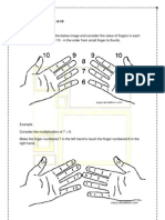 Finger Multiplications 6-10: Learn Multiplication with Your Hands