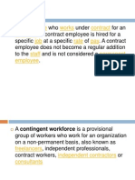 Definition and differences between contract employees and regular staff