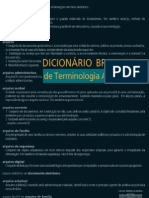 Dicionário de terminologia arquivística