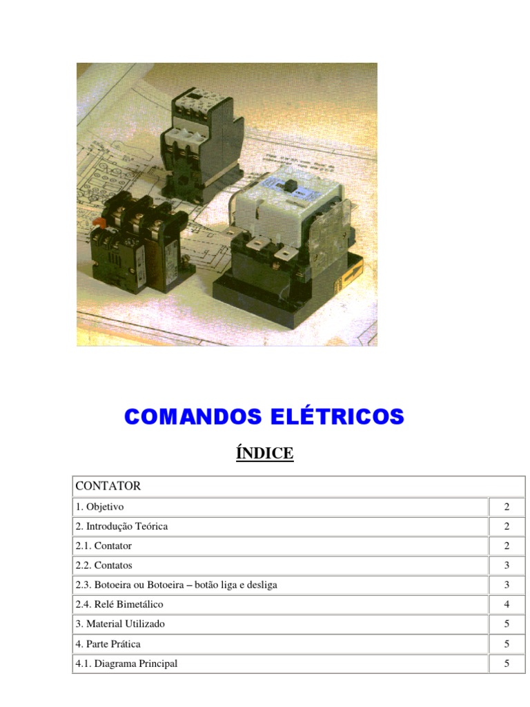 Comandos Elétricos | PDF | Motor elétrico | Relé