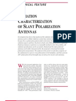 Precisely Characterizing Radiation of Slant-Polarized Base Station Antennas
