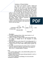 Synthesis of Thiokol Rubber 412C