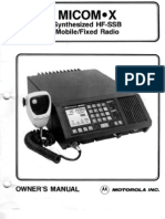 Motorola Micom XF SSB Radio Users Guide