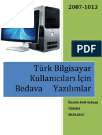 Türk Bilgisayar Kullanıcıları İçin Bedava Yazılımlar