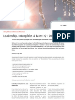 Leadership, Intangibles & Talent Q1 2009 - Four Groups