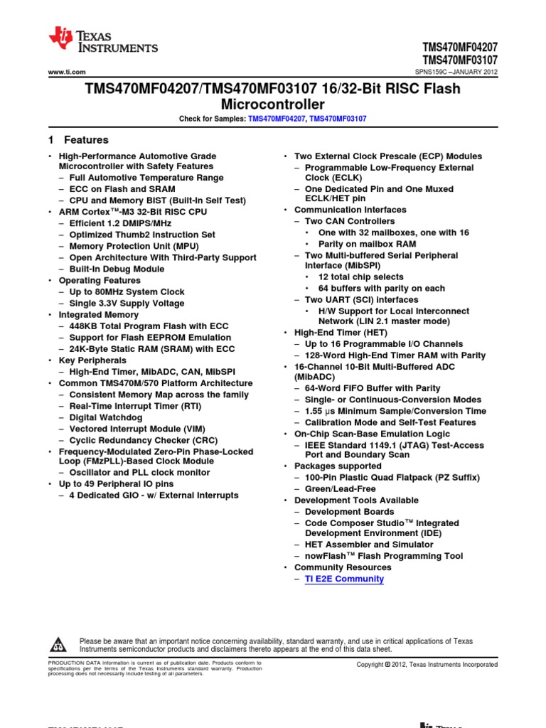 Tms 470 M PDF Flash Memory Error Detection And Correction