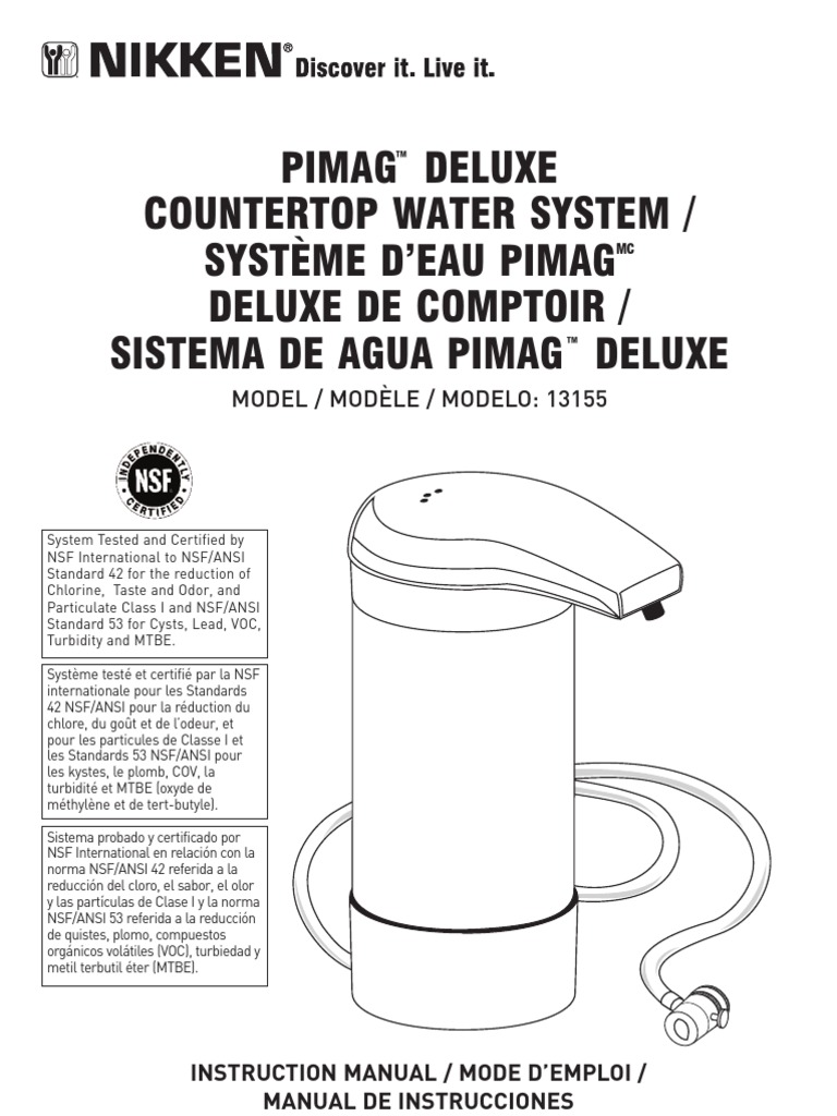 PiMag Deluxe Countertop / Sur Le Comptoir / Sistema de Agua | PDF ...