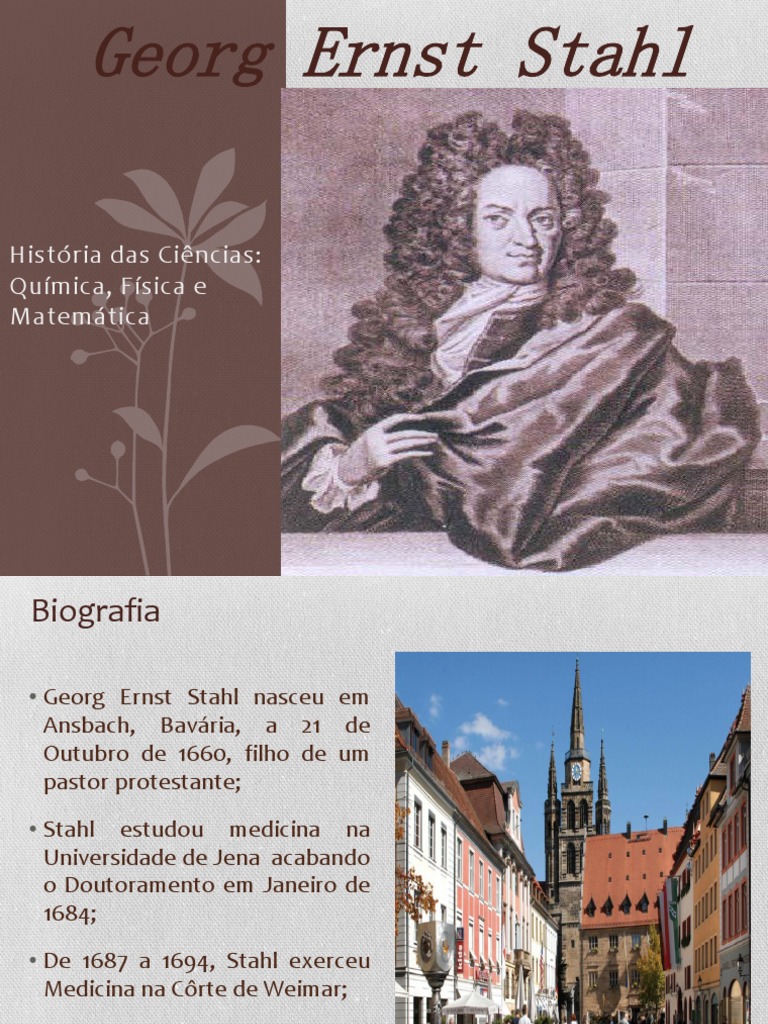 Ernst Stahl Oxigênio Química