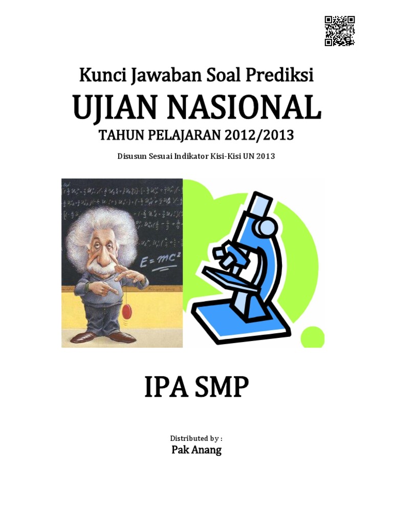 Kunci Jawaban Soal Prediksi Un Ipa Smp 2013