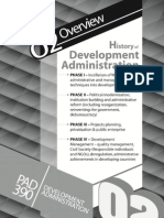 2.history of Development Administration