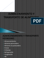 Almacenamiento y Transporte de Alimentos